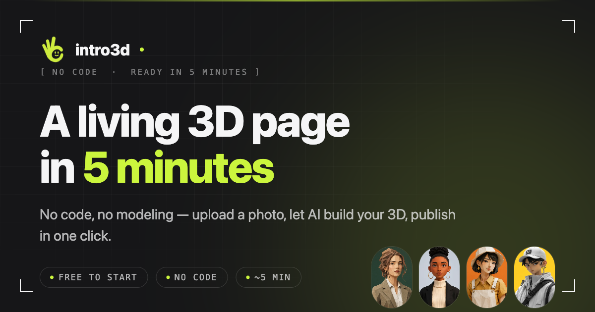 Introduction 3d Images intro3d — DIY your 3D homepage